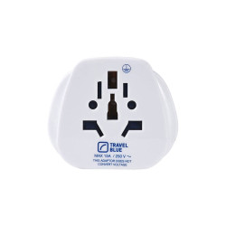 Adaptador de entrada múltipla de todo o mundo para ficha de saída dos estados unidos, tb-912, travel blue