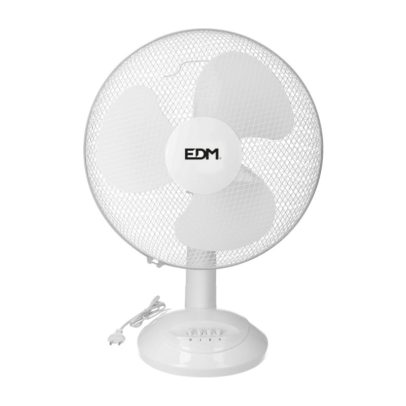 Ventoinha de mesa. cor branco. potência: 45w 54,14 db pás: ø40 x 61 cm