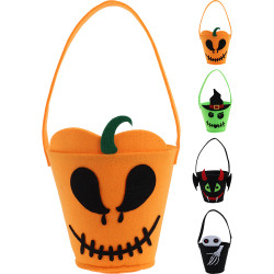 Cesto para doces halloween, borracha eva. 4 modelos