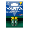 Blíster 2 pilhas aa - hr6 2100mah recarregáveis accu power varta