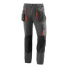 Calças top range" cinzento/preto/laranja. tamanho xxl