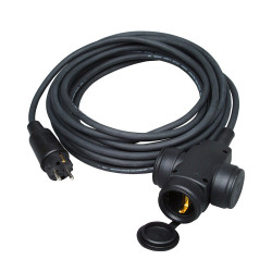 Prolongador aéreo bipolar h07rn-f 3g1.5mm com ficha, 10m. kopp