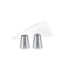 Kit croquet grandchef, 10 sacos, 2 bicos. tescoma
