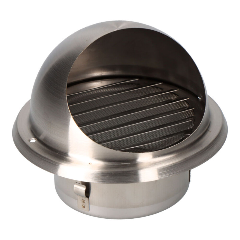 Grelha de ventilação em inox copa de encastrar ø100 mm