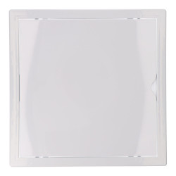 Tampa de registro quadrada de encastrar abs 30x30cm, branca