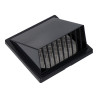 Grelha de ventilação com capuz abs ø 100mm cinza antracite