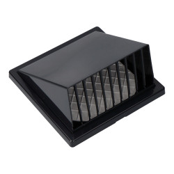 Grelha de ventilação com capuz abs ø 125mm cinza antracite