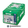 Caixa 1000 unidades. parafuso de cabeça plana universal wirox 4x30mm z2