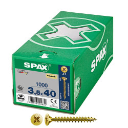 Caixa 1000 unidades. parafuso de cabeça plana universal yellox 3,5x40mm z2