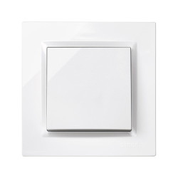Interruptor branco com quadro