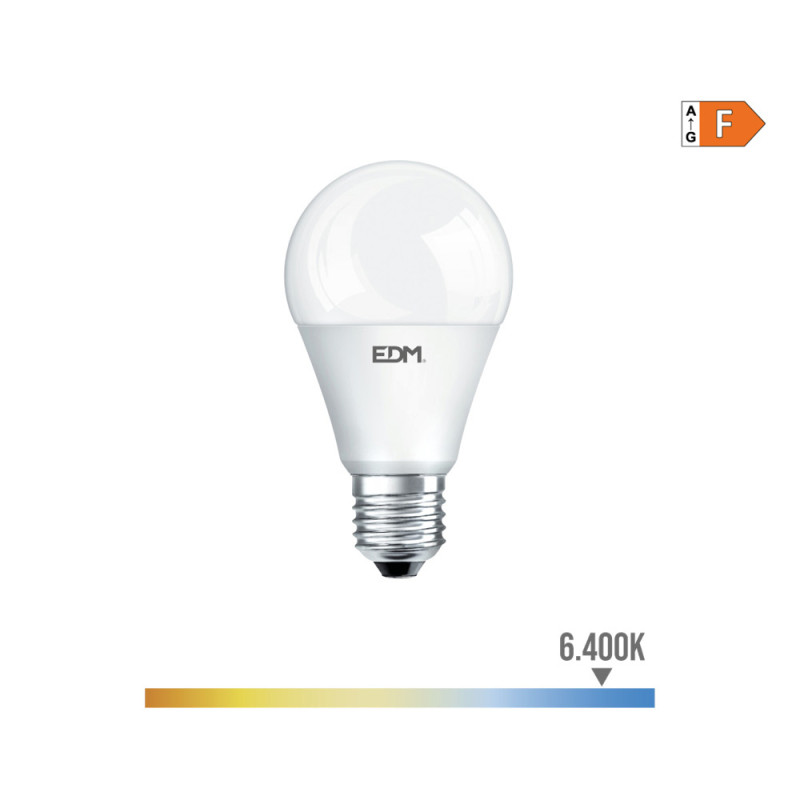 Lâmpada de led standard e27 12 w 1154 lm 6400 k luz fria ø 6 x 11 cm