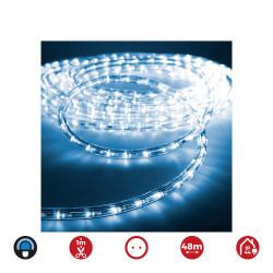 Tubo flexível fixo de 2 vias 48m. 30 led/m ip44 azul