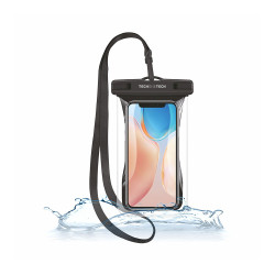 Estojo flutuante impermeável tpu ipx8 preto