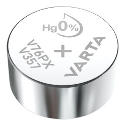 Micro pilha botão varta sr44 - v357 silver 1,55v (blíster 1 unid.) ø11,6x5,4mm