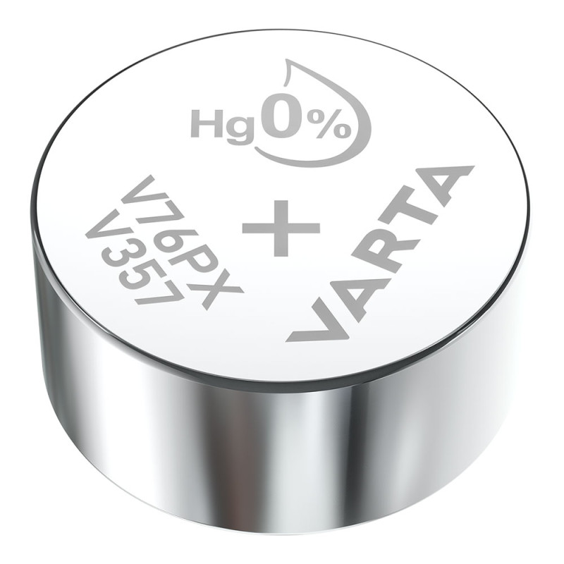 Micro pilha botão varta sr44 - v357 silver 1,55v (blíster 1 unid.) ø11,6x5,4mm