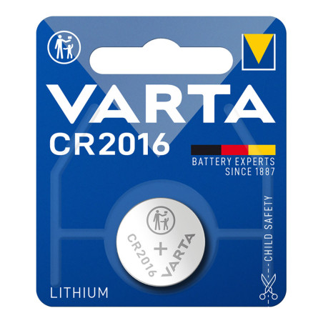 Micro pilha botão lítio varta cr2016 3v (blíster 1 unid.) ø20,0x1,6mm