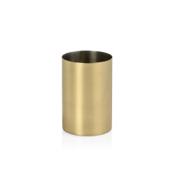 Porta sanitária, aço inox, ouro, ø 6,5 x 9,5 cm