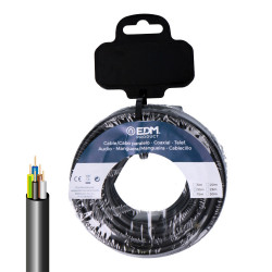 Rolo de cabo elétrico vv-k06/1kv 5 g 2,50 mm preto 15m
