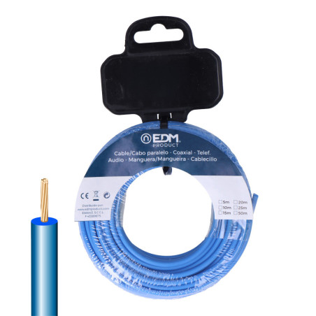 Cabo h07z1-k 6 mm azul 15 m