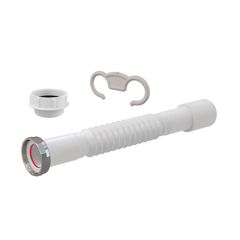 Tubo de ligação flexível extensível + adaptador 1/4 a 1/2