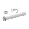 Tubo de ligação flexível extensível + adaptador 1/4 a 1/2