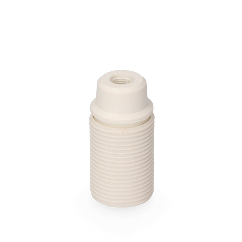 Casquilho com rosca e14 homologado branco solera 6584crb