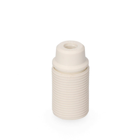Casquilho com rosca e14 homologado branco solera 6584crb