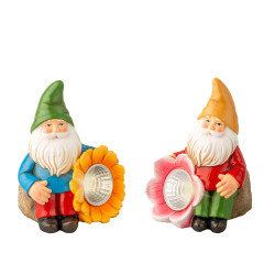 Figura gnome solar, modelos sortidos, 11 cm