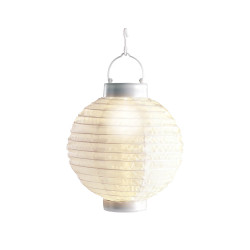 Lanterna solar branca ø 20 cm