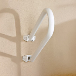 Puxador de segurança rotativa, alumínio branco, 52,5 x 21 x 20 cm