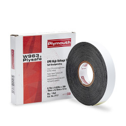 Fita isolante de borracha epr preta auto-soldável vulcanizável 19 mm x 0,76 mm x 9,1 m