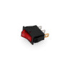 Interruptor luminoso encastre estreito 15a preto