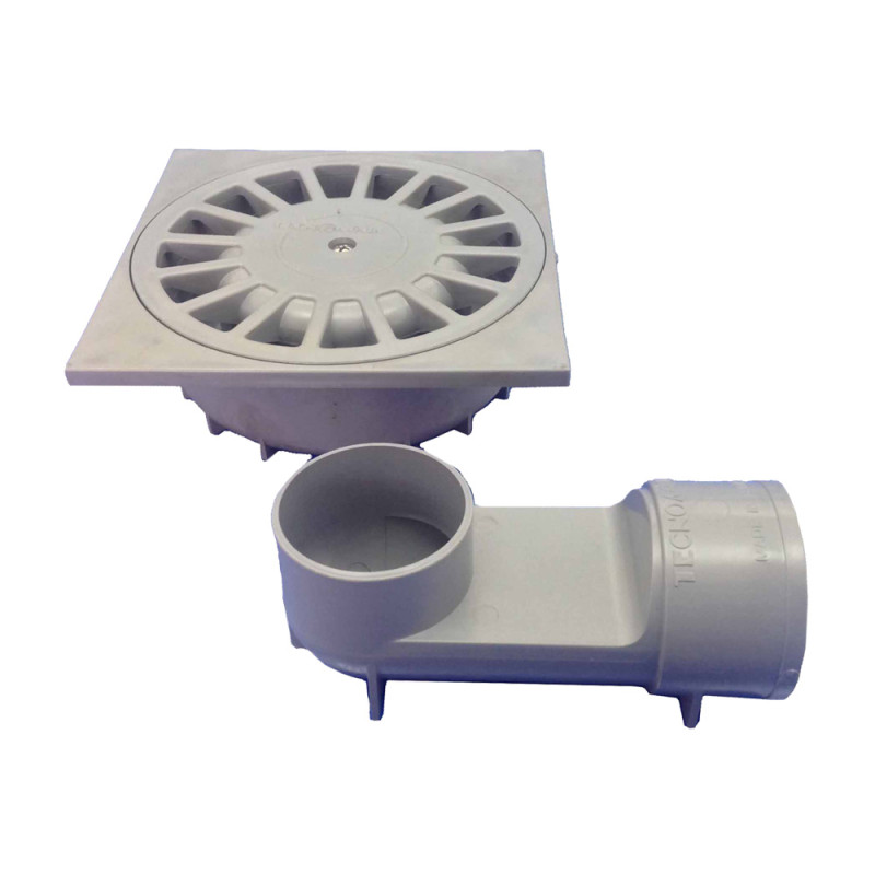 Sifão pvc dreno 360 t-88 vh, 200 x 200 x 70,5 mm / ø110 - 90 mm