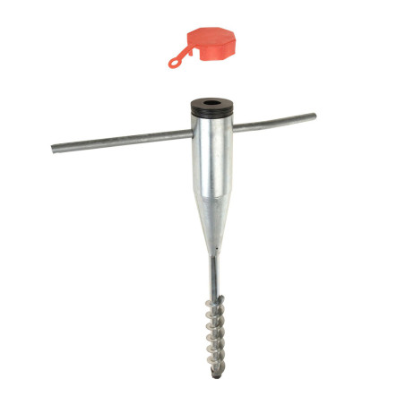 Base de guarda-sol em espiral de metal para guarda-sol de ø25 - ø55 mm