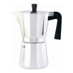Máquina de café expresso new vitro de alumínio não adequada para indução, 6 chávenas