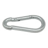 Mosquetão bombeiro sem segurança, msq01, aço galvanizado, 9 x 90 mm
