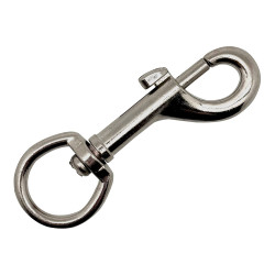 Anel chaveiro mosquet, msq05, aço niquelado, 3/4", 82 mm