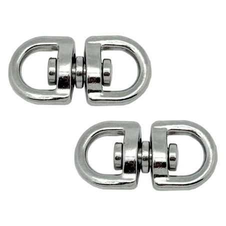 Anel giratório ap12, aço niquelado , 5/8" 16 mm. 2 unidades