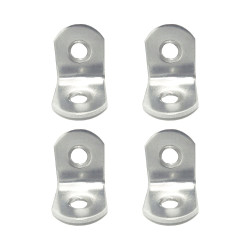 Ângulo de reforço an24, aço inoxidável, 20 x 20 x 16 mm. 4 unidades