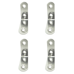 Ângulo de reforço an24, aço inoxidável, 40 x 40 x 16 mm. 4 unidades