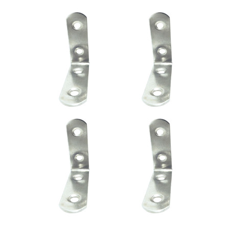Ângulo de reforço an24, aço inox, 50 x 50 x 16 mm. 4 unidades