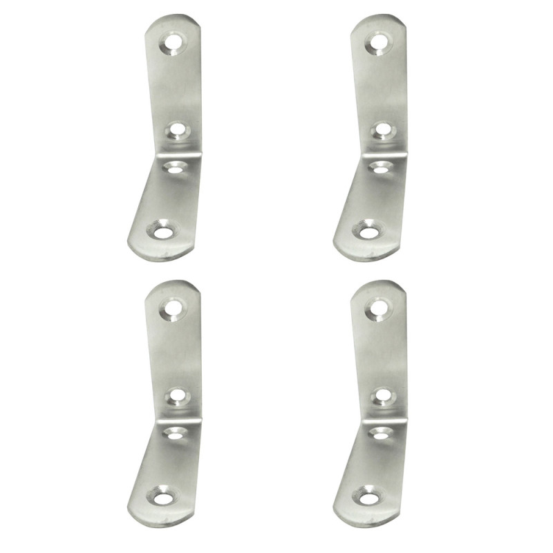 Ângulo de reforço an24, aço inoxidável, 60 x 60 x 19 mm. 4 unidades