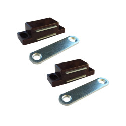 Fecho magnético im02, castanho, 42 x 18 mm, 2 unidades