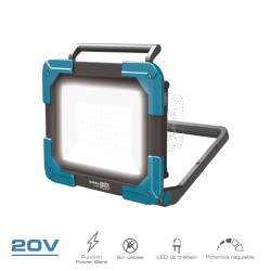 Lâmpada de trabalho led 20 v 2500 lm (sem bateria e carregador)