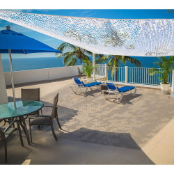 Toldo de camuflagem reversível branco 3 x 4 m