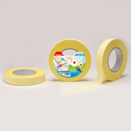 Fita adesiva "kreep" para pintura de linhas circulares e curvas 25 mm x 50 m
