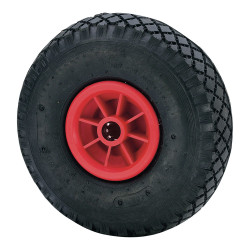Roda à prova de furos com núcleo de poliamix e eixo de rolos, carga máx. 100 kg, ø 26 cm