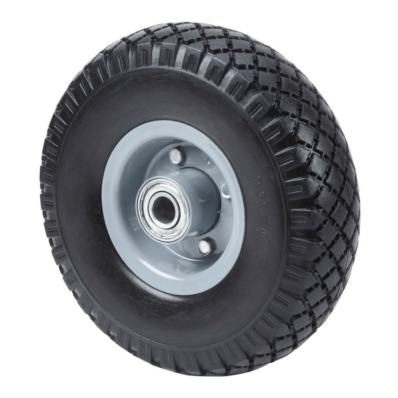 Roda à prova de perfuração com núcleo de metal e rolamento de esferas, carga máxima 100 kg, ø 26 cm
