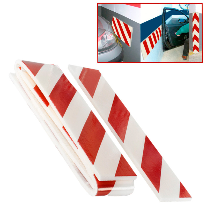 Painel protector adesiva anti choques 24 x 50 cm, 2 uds