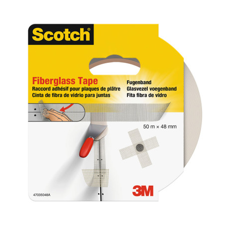 Fita de fibra de vidro para juntas, 48 mm x 50 m